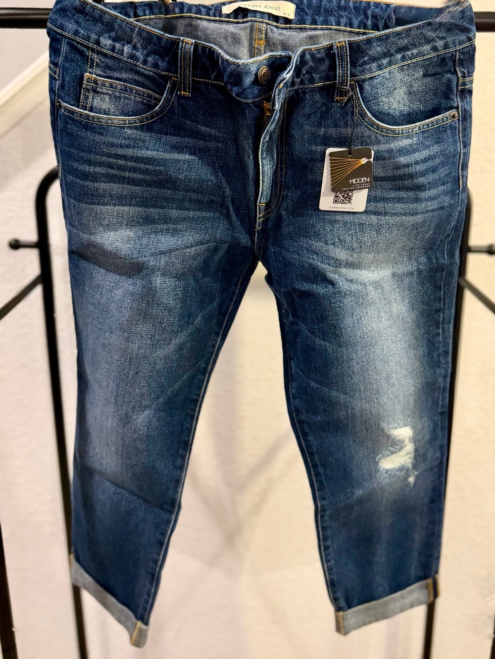 HIDDEN Jeans Last Boyfriend Slouch Cropped Jeans – Size 31” | NWT